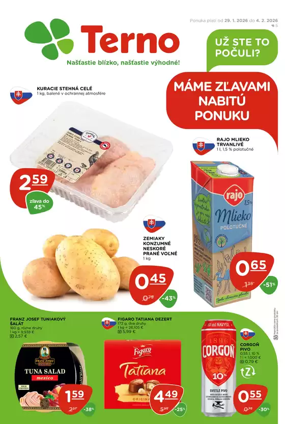 Katalóg TERNO v Nové Zámky | Exkluzívne výhodné ponuky | 2026-01-29T00:00:00.000Z - 2026-02-04T00:00:00.000Z