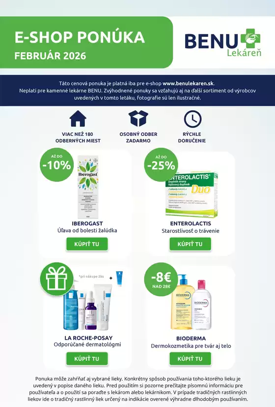 Katalóg Benu Lekáreň v Martin | Benu akciovy letak pre e shop | 2026-02-01T00:00:00.000Z - 2026-02-28T00:00:00.000Z