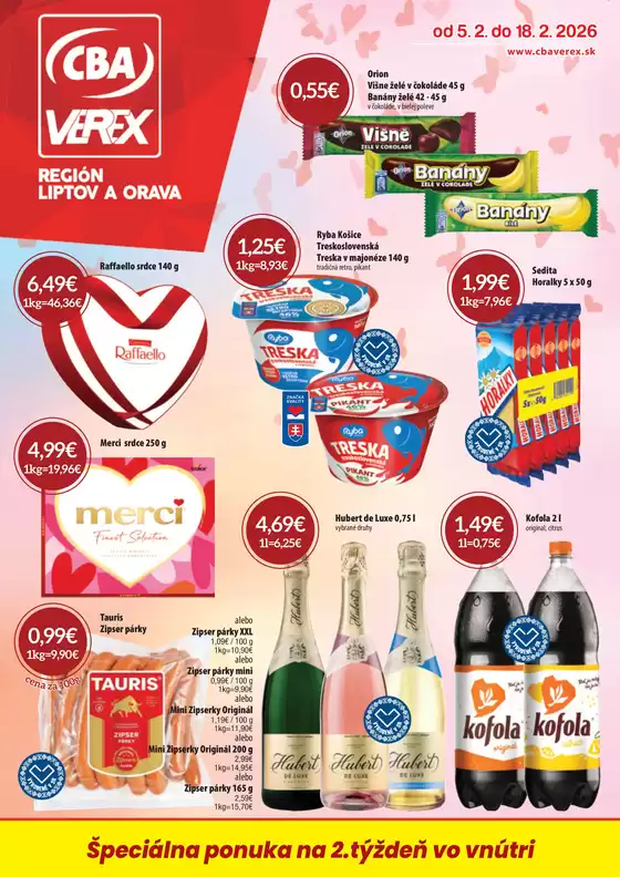 Katalóg CBA v Pezinok | Výhodný nákup - Región Liptov a Orava 22026 | 2026-02-05T00:00:00.000Z - 2026-02-18T00:00:00.000Z