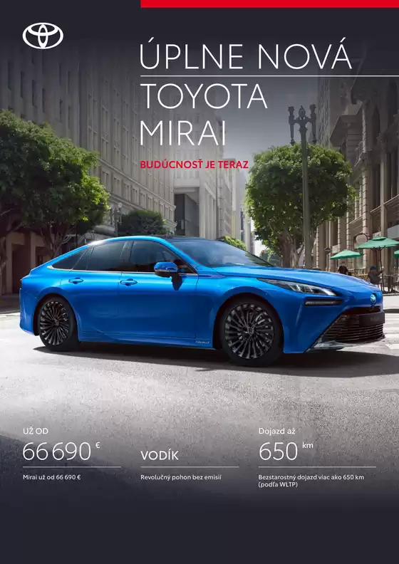 Katalóg Toyota v Rajecké Teplice | Cennik mirai | 2026-01-01T00:00:00.000Z - 2026-12-31T00:00:00.000Z