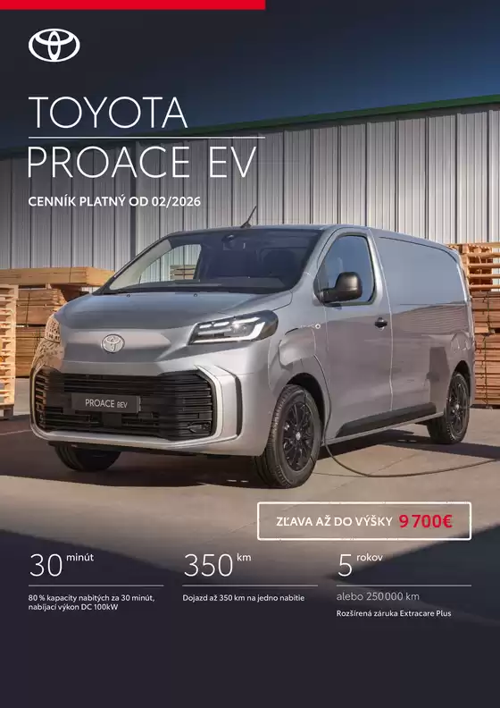 Katalóg Toyota v Rajecké Teplice | Cennik novy proace ev | 2026-01-01T00:00:00.000Z - 2026-12-31T00:00:00.000Z