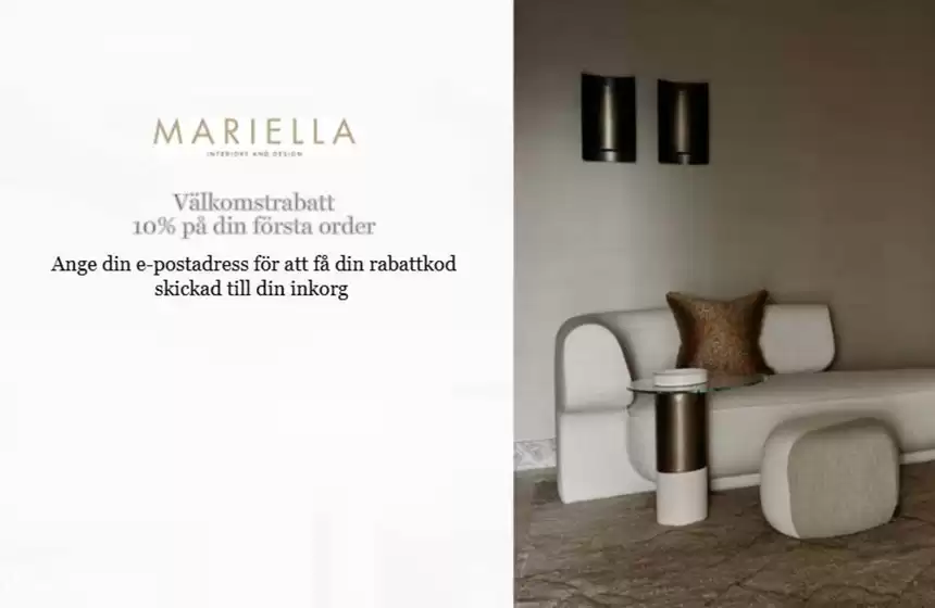 Välkomstrabatt 10% på din första order!