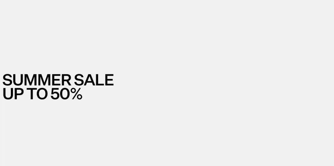 Summer sale up to 50%!