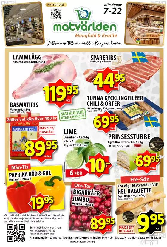 Matvärlden-katalog i Kista | Veckans erbjudanden Kungens Kurva! | 2025-07-16T00:00:00.000Z - 2025-07-22T00:00:00.000Z