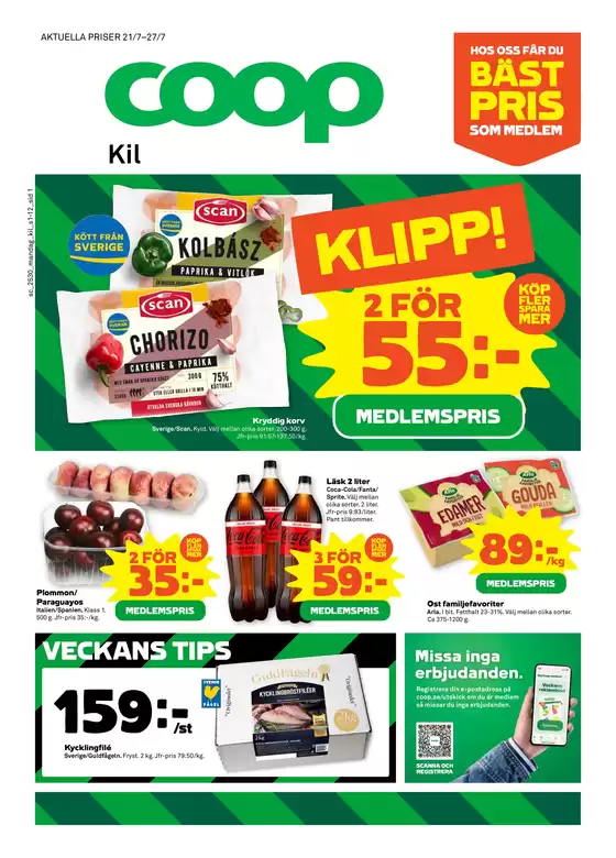 Coop-katalog i Högboda | Nya erbjudanden att upptäcka | 2025-07-21T00:00:00.000Z - 2025-07-27T00:00:00.000Z