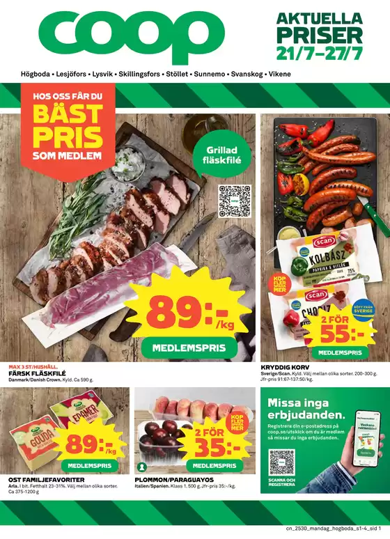 Coop-katalog | Top-erbjudanden för sparrävar | 2025-07-21T00:00:00.000Z - 2025-07-27T00:00:00.000Z