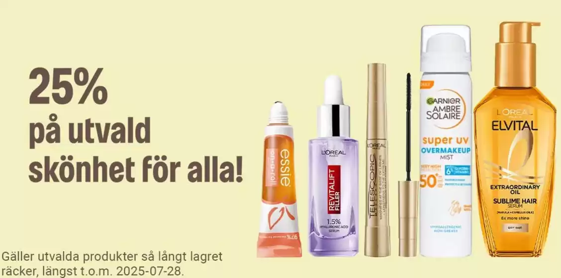 Apotea-katalog i Jönköping | Upp till 25%! | 2025-07-18T00:00:00.000Z - 2025-08-01T00:00:00.000Z