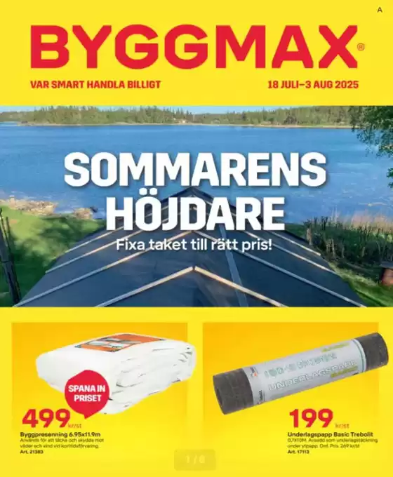 Byggmax-katalog i Svärdsjö | Sommarens höjdare! | 2025-07-18T00:00:00.000Z - 2025-08-03T00:00:00.000Z