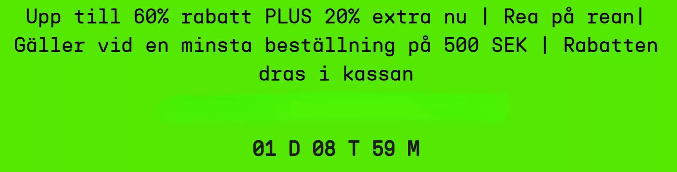 Upp till 60% rabatt!