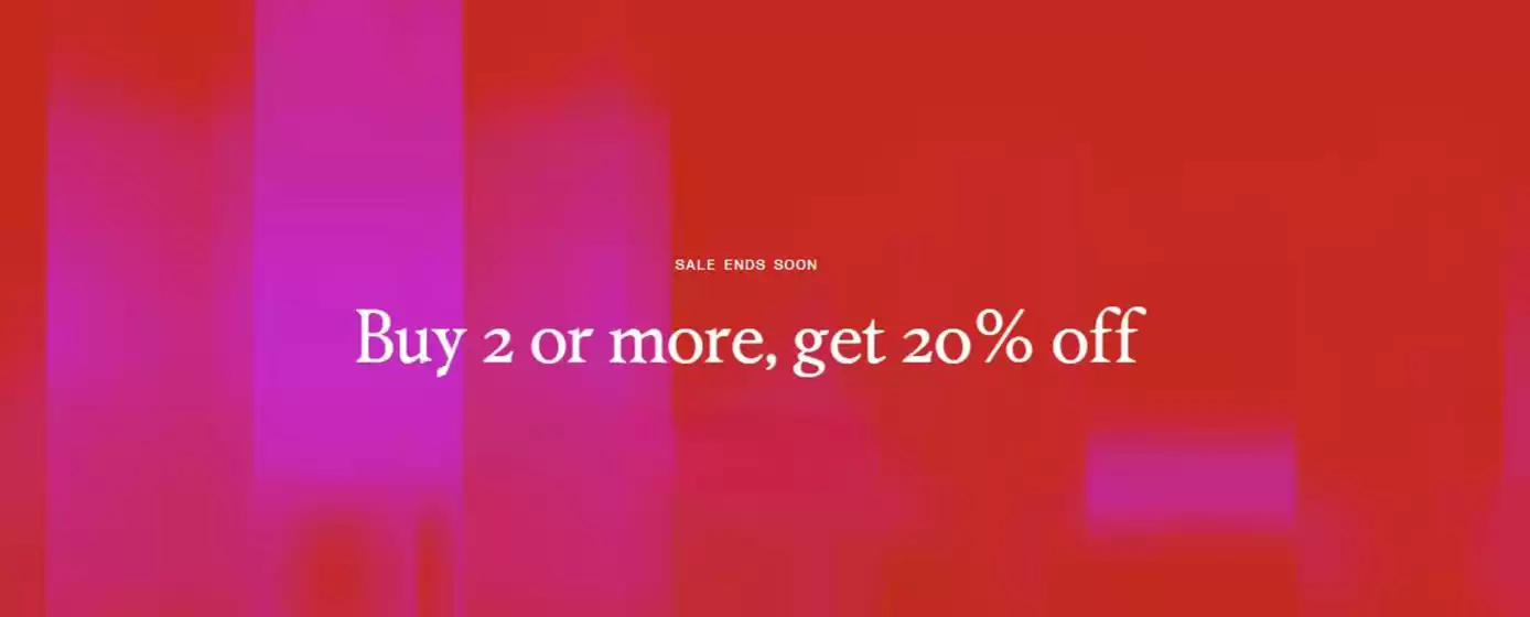 Buy 2 or more, get 20% Off!
