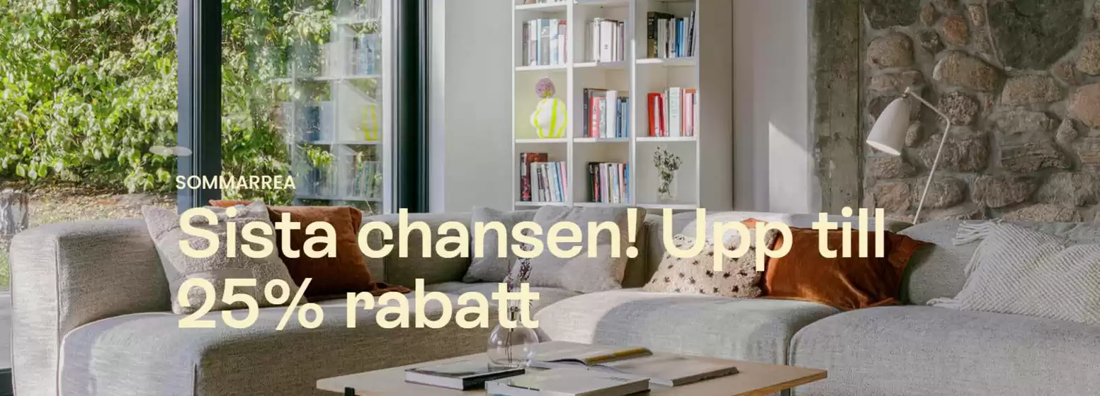 Upp till 25% rabatt!