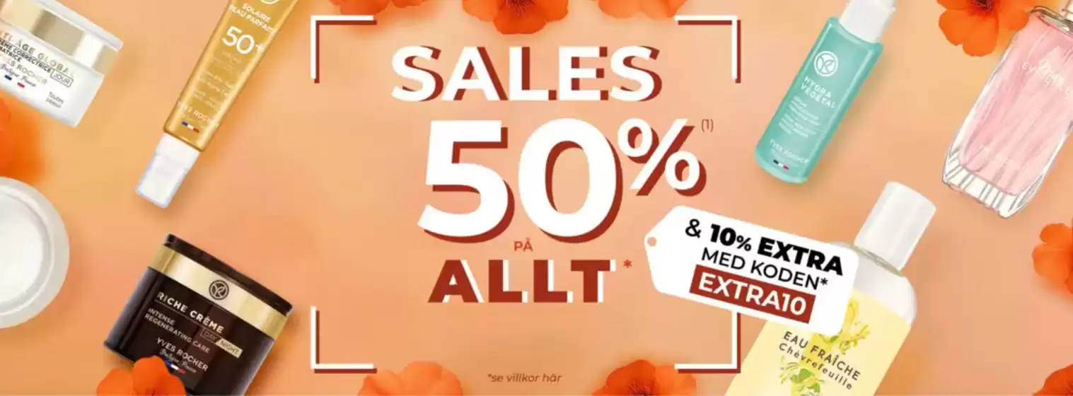 Yves Rocher-katalog i Strömstad | Sale 50% allt + 10% extra med koden! | 2025-07-23T00:00:00.000Z - 2025-08-06T00:00:00.000Z