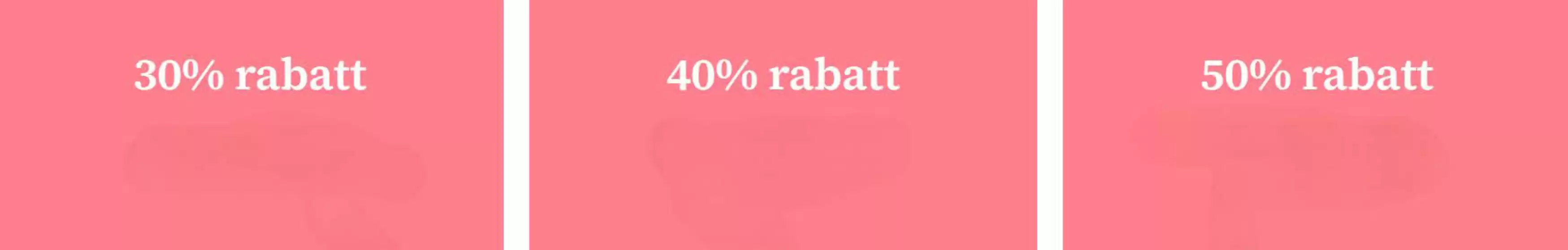 Upp till 20-50% rabatt!