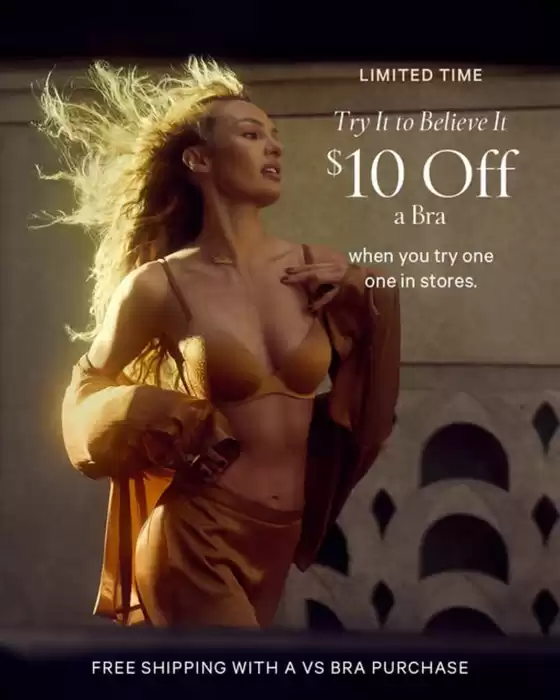 Victoria's Secret-katalog i Nyköping | Try to believe it! $10 Off. | 2025-07-23T00:00:00.000Z - 2025-08-06T00:00:00.000Z