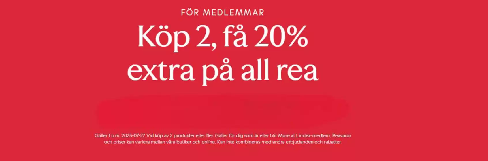 Lindex-katalog i Kalmar | Köp 2, få 20% extra på all rea! | 2025-07-24T00:00:00.000Z - 2025-08-06T00:00:00.000Z