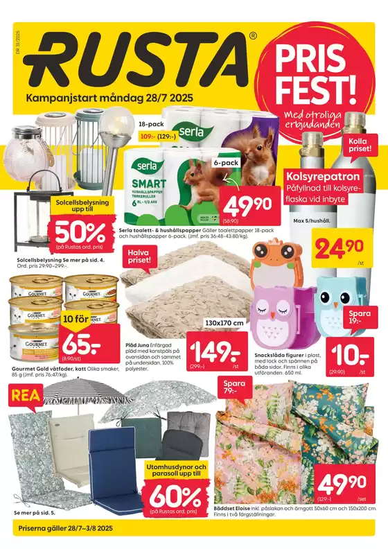 Rusta-katalog i Norrköping | Rusta reklambad | 2025-07-28T00:00:00.000Z - 2025-08-03T00:00:00.000Z