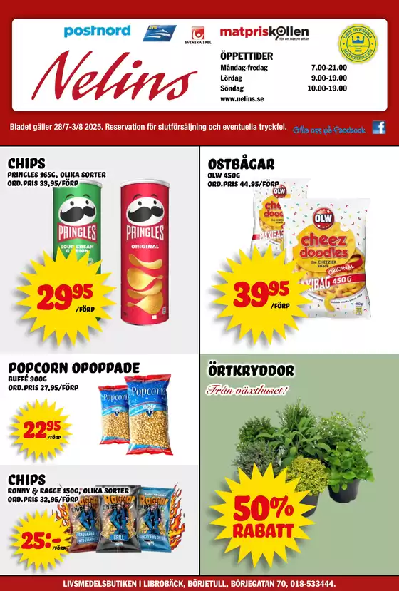 Nelins-katalog i Bunkeflostrand | Nelins Erbjudanden | 2025-07-28T00:00:00.000Z - 2025-08-03T00:00:00.000Z