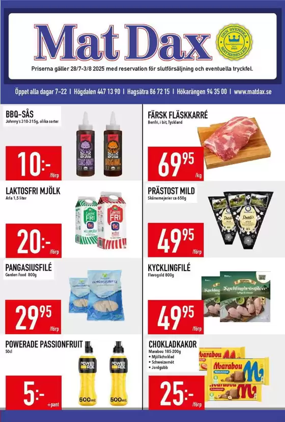 Matdax-katalog i Bunkeflostrand | Matdax reklambad | 2025-07-28T00:00:00.000Z - 2025-08-03T00:00:00.000Z