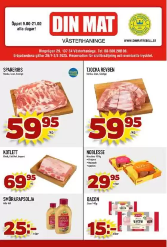 Din Mat-katalog i Bunkeflostrand | Din Mat reklambad | 2025-07-28T00:00:00.000Z - 2025-08-03T00:00:00.000Z