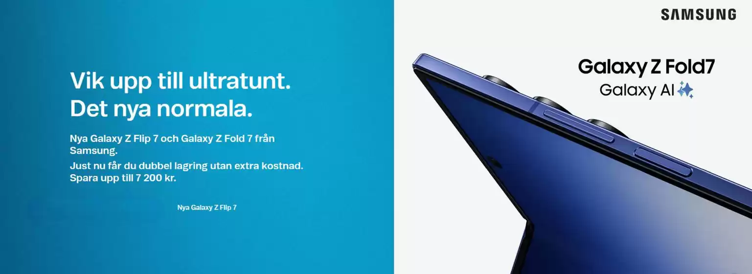 Telenor-katalog i Gävle | Vik upp till ultratunt. Det nya normala! | 2025-07-28T00:00:00.000Z - 2025-08-11T00:00:00.000Z