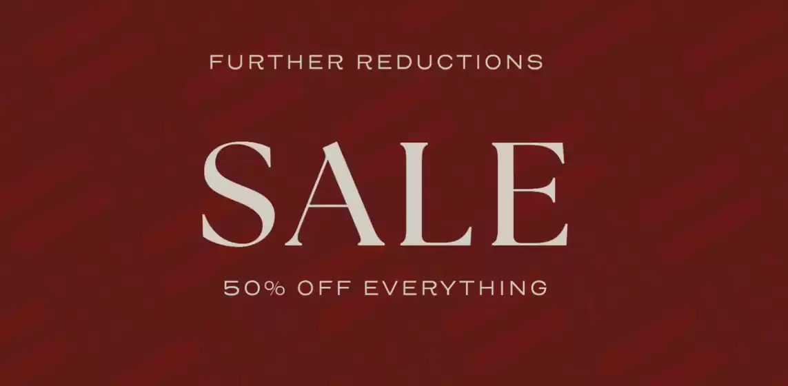 Sale 50% Off everything!