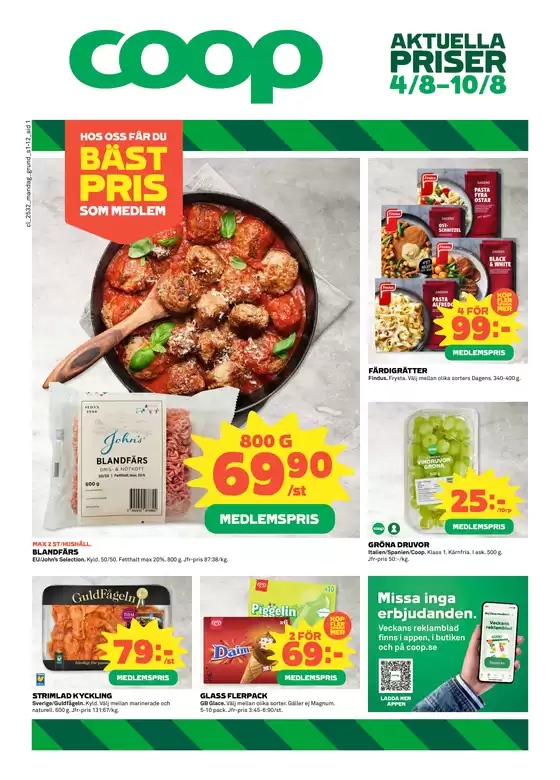 Coop-katalog i Staffanstorp | Fantastiskt erbjudande för fyndjägare | 2025-08-04T00:00:00.000Z - 2025-08-10T00:00:00.000Z