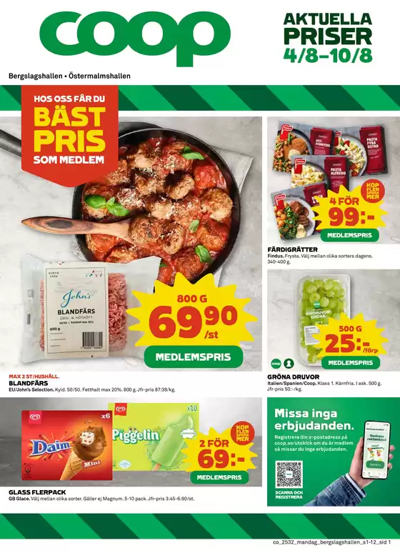 Coop-katalog i Alingsås | Exklusiva deals för våra kunder | 2025-08-04T00:00:00.000Z - 2025-08-10T00:00:00.000Z