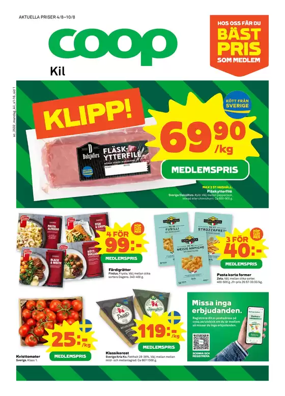 Coop-katalog i Alingsås | Exklusiva deals och fynd | 2025-08-04T00:00:00.000Z - 2025-08-10T00:00:00.000Z