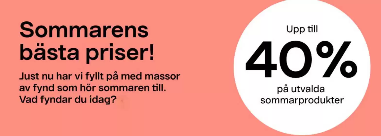 Clas Ohlson-katalog i Mölnlycke | Upp till 40% på utvalda sommarprodukter! | 2025-07-31T00:00:00.000Z - 2025-08-14T00:00:00.000Z