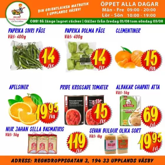 Väsby Matcenter-katalog i Oxelösund | Kampanjpriser! | 2025-08-01T00:00:00.000Z - 2025-08-15T00:00:00.000Z