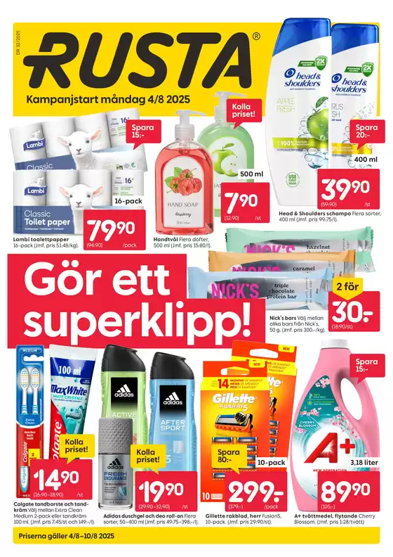 Rusta-katalog i Solna | Rusta reklambad | 2025-08-04T00:00:00.000Z - 2025-08-10T00:00:00.000Z