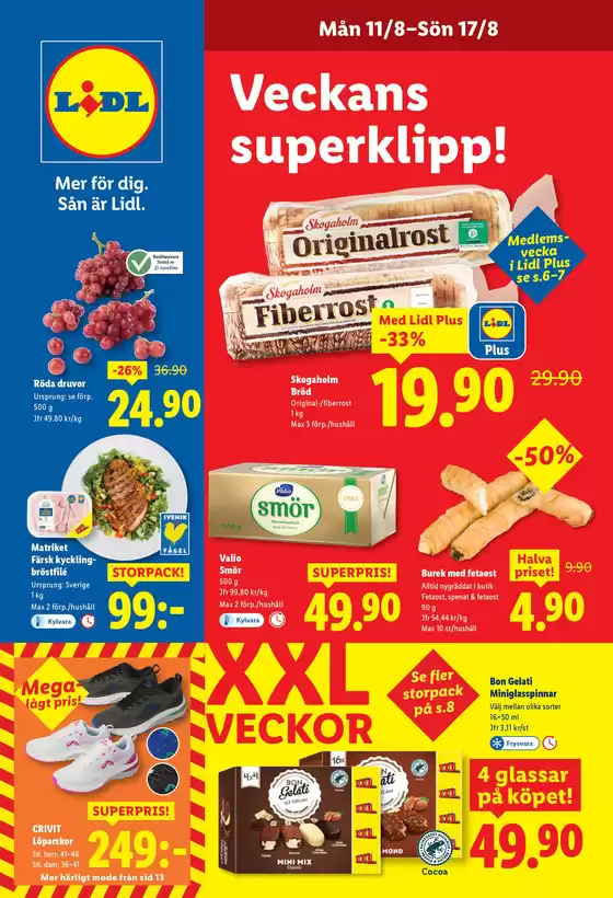 Lidl-katalog i Södra Klagshamn | Nationell ERBJUDANDEN VECKA 33 | 2025-08-11T00:00:00.000Z - 2025-08-17T00:00:00.000Z