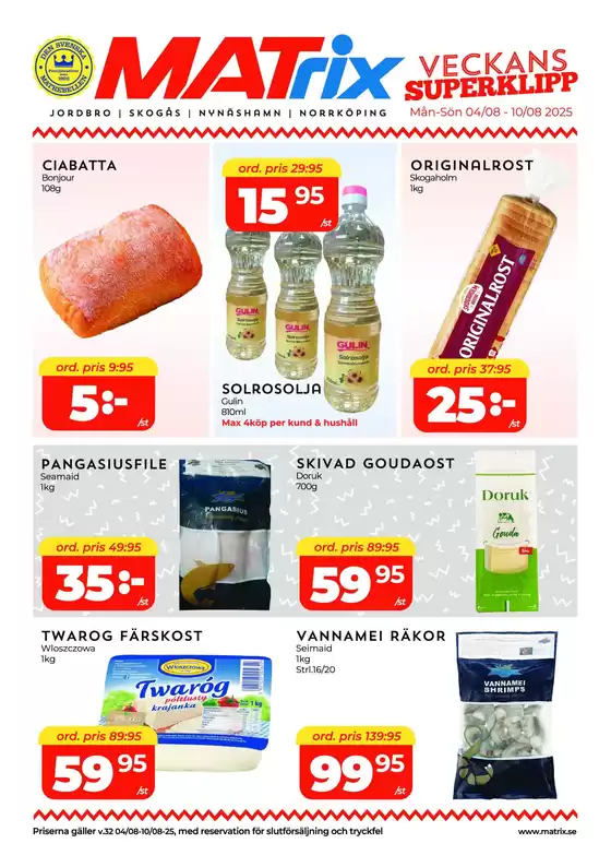 Matrix Butikerna-katalog i Hjorted | Matrix Veckans Annons | 2025-08-04T00:00:00.000Z - 2025-08-10T00:00:00.000Z