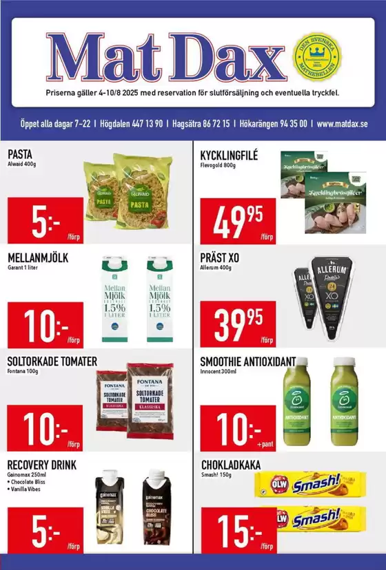 Matdax-katalog i Gunnebo | Matdax reklambad | 2025-08-04T00:00:00.000Z - 2025-08-10T00:00:00.000Z