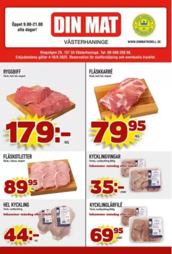 Din Mat-katalog i Ringarum | Din Mat reklambad | 2025-04-10T00:00:00.000Z - 2025-08-10T00:00:00.000Z
