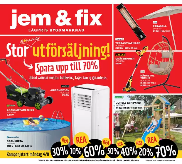 Jem&Fix-katalog i Burgsvik | Jem&Fix reklamblad | 2025-08-03T00:00:00.000Z - 2025-08-24T00:00:00.000Z