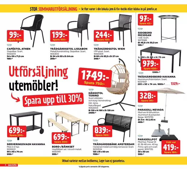 Jem&Fix reklamblad