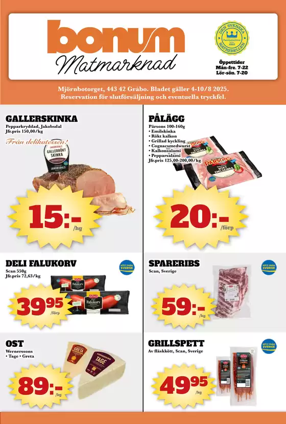 Bonum Matmarknad-katalog i Ringarum | Bonum Matmarknad reklambad | 2025-08-04T00:00:00.000Z - 2025-08-10T00:00:00.000Z