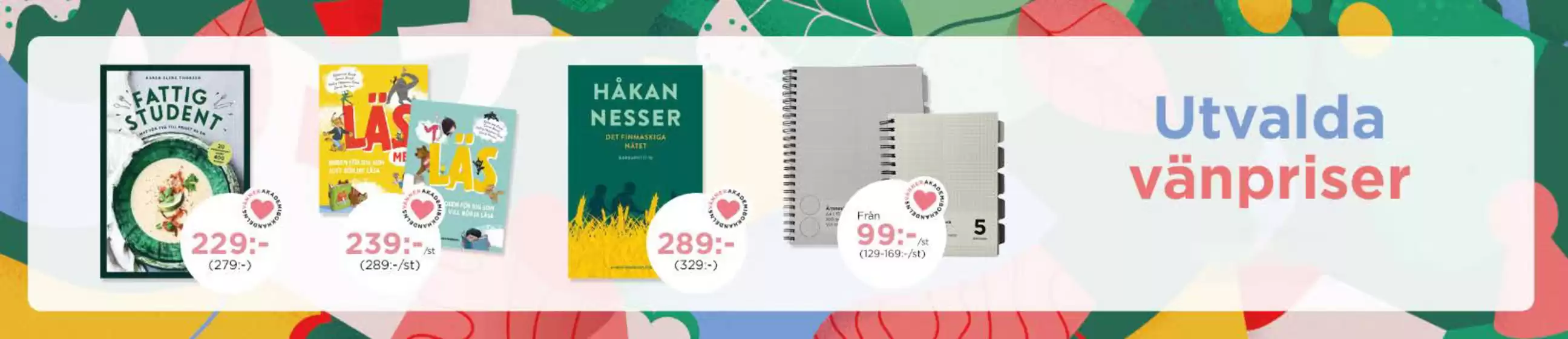 Utvalda vänpriser!