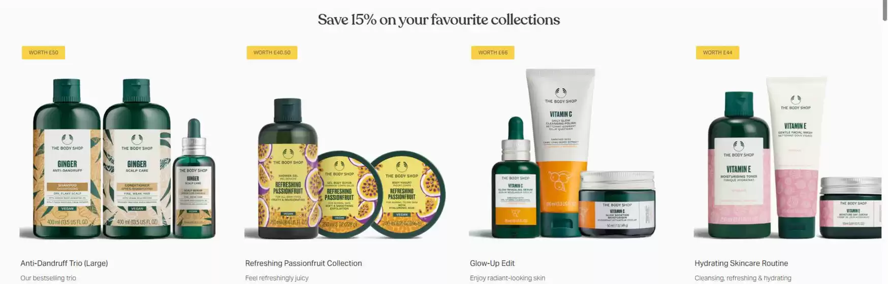 Save 15% on favourite collections!