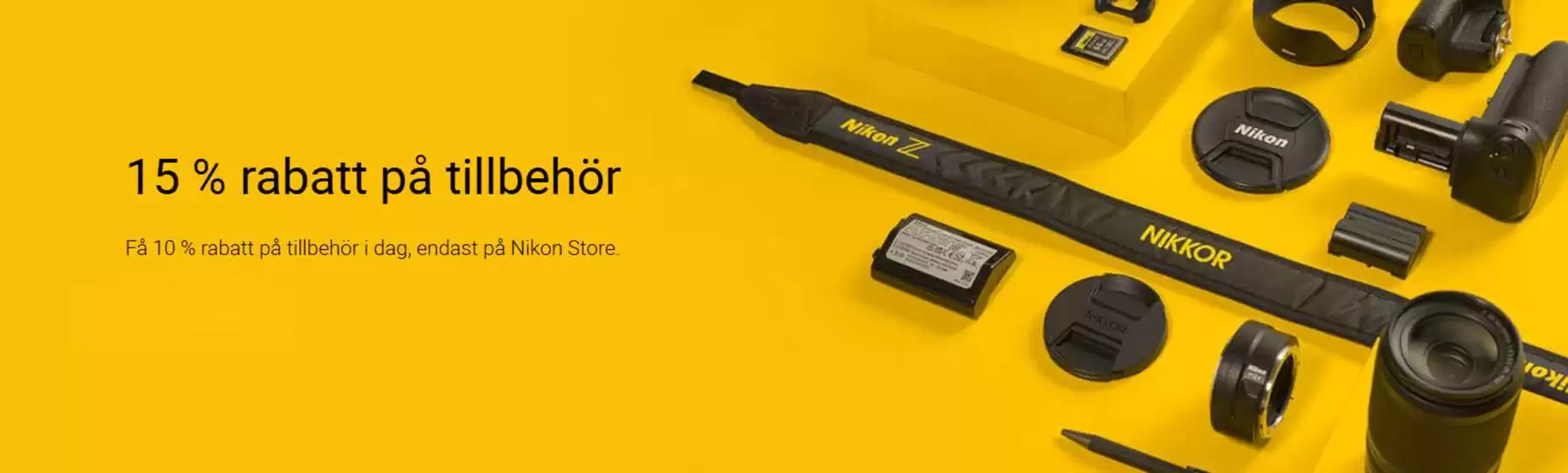 Nikon-katalog i Ånge | 15% rabatt på tillbehör! | 2025-08-07T00:00:00.000Z - 2025-08-22T00:00:00.000Z