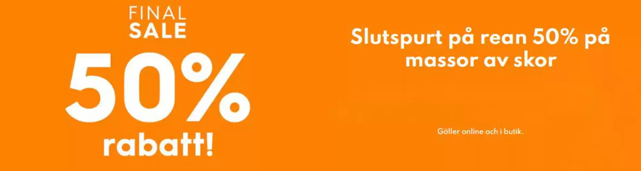 Final sale 50% rabatt!