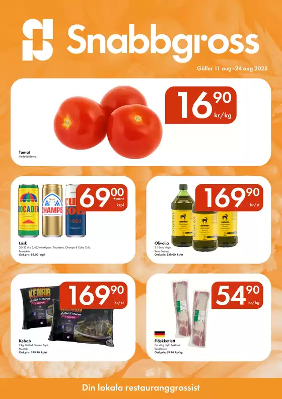 Snabbgross-katalog | Snabbgross Kampanjblad v. 33–34 | 2025-08-11T00:00:00.000Z - 2025-08-25T00:00:00.000Z