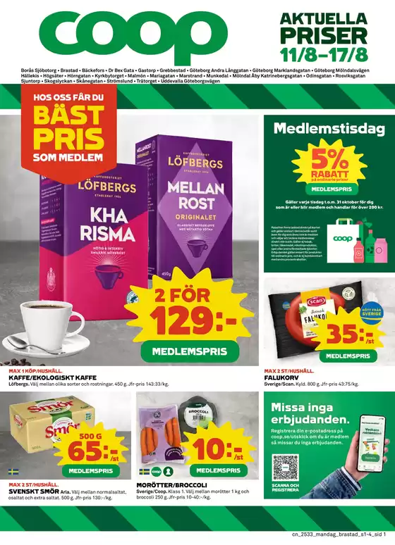 Coop-katalog | Fantastiskt erbjudande för fyndjägare | 2025-08-11T00:00:00.000Z - 2025-08-17T00:00:00.000Z
