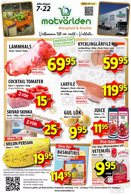 Veckans erbjudanden Veddesta!
