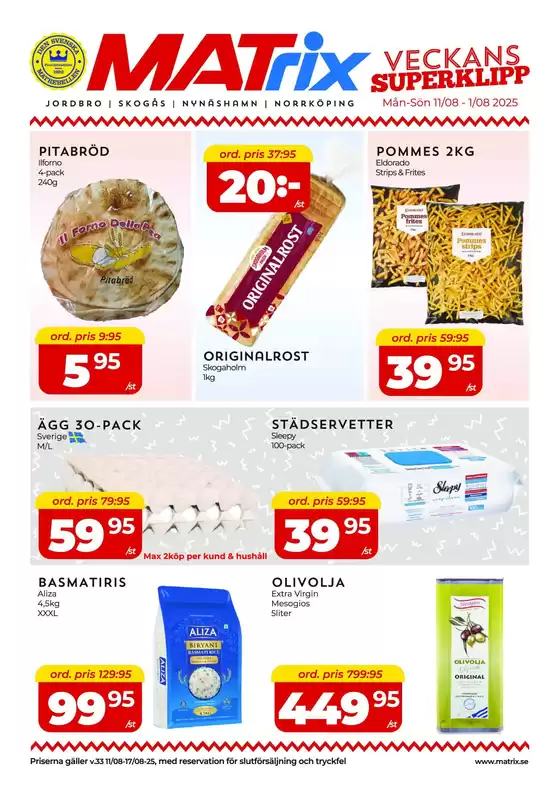 Matrix Butikerna-katalog | Matrix Veckans Annons | 2025-08-11T00:00:00.000Z - 2025-08-17T00:00:00.000Z