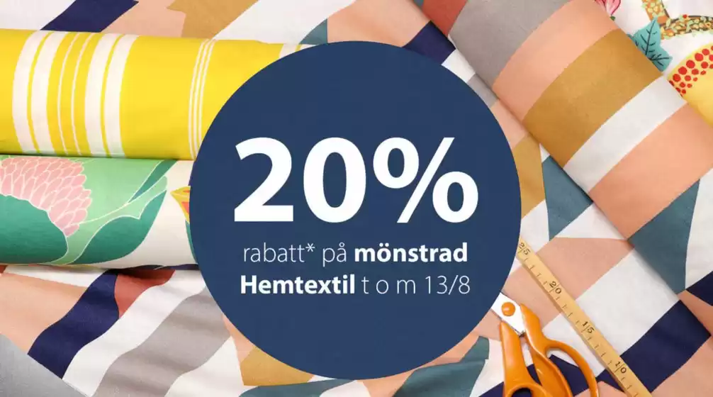Ohlssons Tyger-katalog | Upp till 20% rabatt! | 2025-08-12T00:00:00.000Z - 2025-08-13T00:00:00.000Z