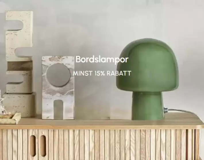 Minst 15% rabatt!