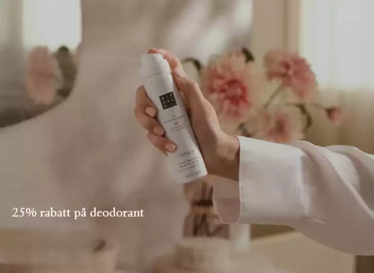 Rituals Cosmetics-katalog | 25% rabatt på deodorant! | 2025-08-12T00:00:00.000Z - 2025-08-27T00:00:00.000Z