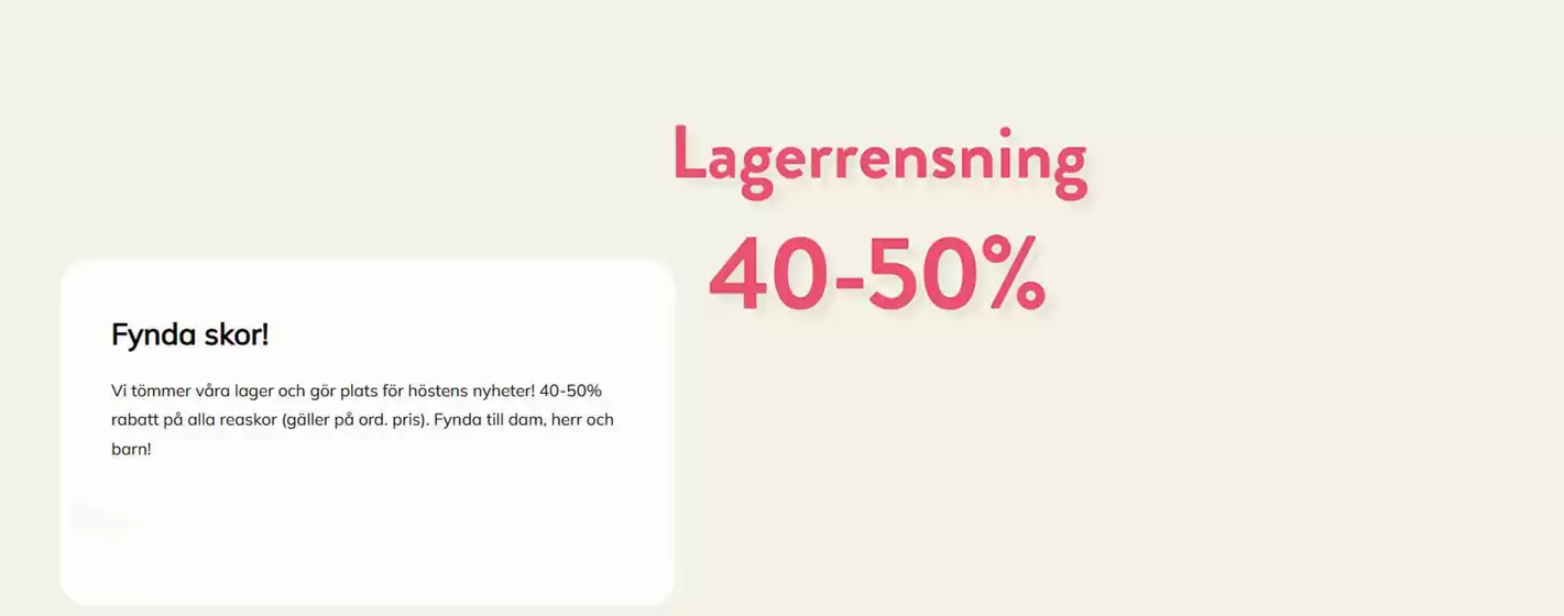 Bergqvist Skor-katalog i Stockholm | Lagerrensning 40-50%! | 2025-08-13T00:00:00.000Z - 2025-08-28T00:00:00.000Z